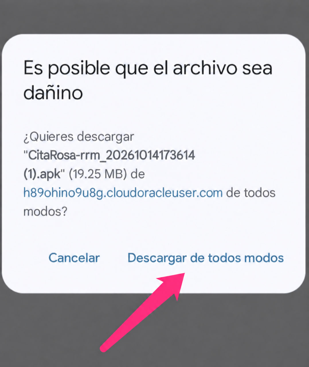 Captura del paso 1